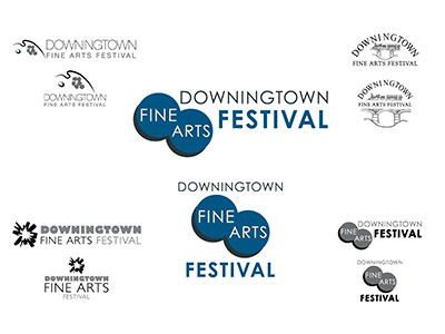 Downingtown Fine Arts Festival Logo festival fine art logo