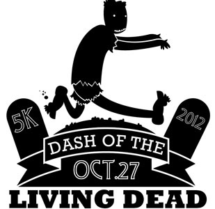 Dash of the Living Dead 5k dash vector zombie