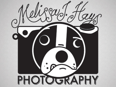Melissa Hays Logo 1 dog lettering logo photography