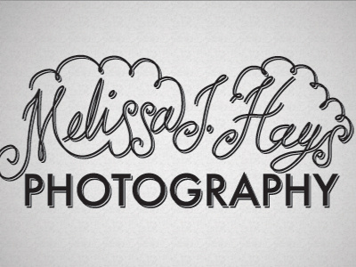 Melissa Hays Logo 2 lettering logo photography