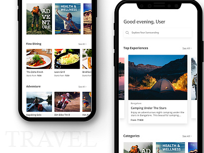 Landing Page UI #003 daily ui challenge ios landing page travel app