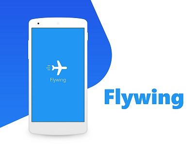 Flywing Final Intro adobe photoshop adobe xd android flight booking material design ui ux visual design