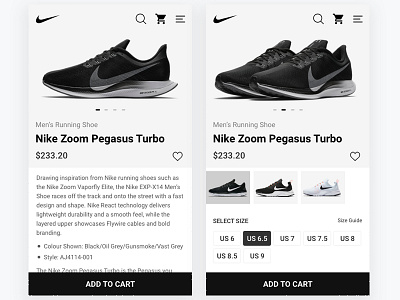 Nike Ecommerce commerce design e nike ui ux visual