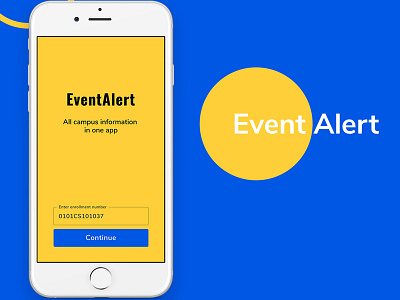 Event Alert color mobile ui ui ux design