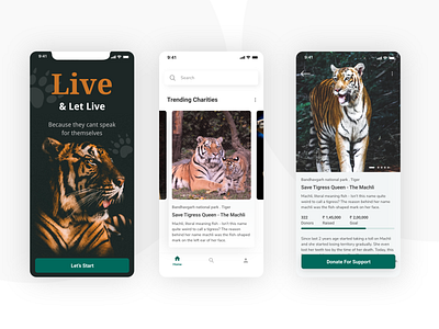 Live & Let Live - Because they can't talk to themselves ios ui ux wildlife