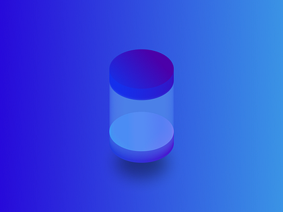 3D cylindrical design 3d figma ui visual