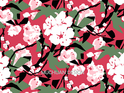 cherry blossom pattern design