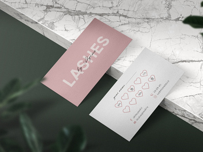 Design business card for lash master app branding business card design graphic design illustration logo typography ux vector