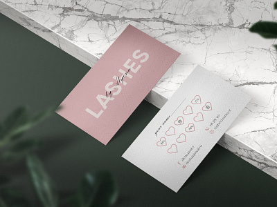 Design business card for lash master