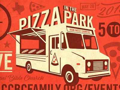 Pizza Truck design drawing food food truck illustration illustrator pizza pizza truck red texas truck vector