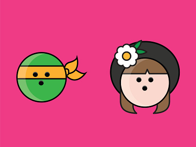 Ninja Turtle Girls by Güneş Özcan on Dribbble