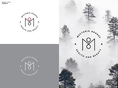Flat minimalist logo design on Fiverr | Health Logo abstract flat health m logo