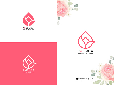 Rose flower logo design in fiverr, shane_creative, logo buxu, RR graphic