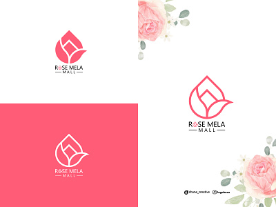 Rose flower logo design in fiverr, shane_creative, logo buxu, RR