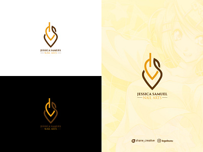 Jessica Nail Arts Logo in Fiverr | shane_creative, Logo Buxu graphic