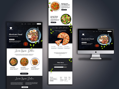 Web Food Templates design digital marketing banner graphic design illustration web templates food banner