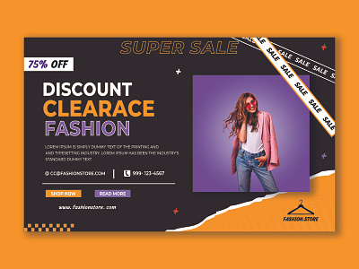 Clothing Banner branding design digital marketing banner graphic design illustration