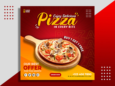 Food Banner | Social Media Banner design digital marketing banner food bannner graphic design illustration social media banner billboard