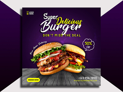 Social Media Banner | Food Banner branding design digital marketing banner food banner graphic design illustration social media banner billboard