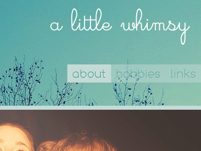 a little whimsy blue css3 header redesign whimsy