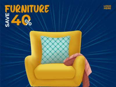 Furniture design social media banner