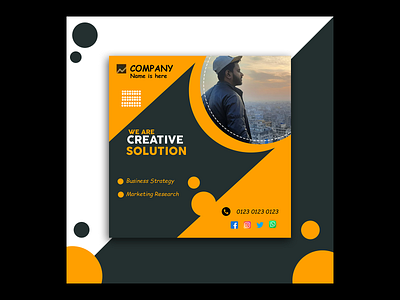 Marketing Agency we are creative solution agency banner banner design branding creative solution design flyer flyer design graphic design logo logo design marketing marketing agency marketing research poster