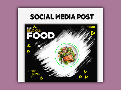 Best Delicious Food 
Social media post