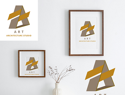 Logo Design For Art Studio 3d animation branding design graphic design illustration logo motion graphics ui vector