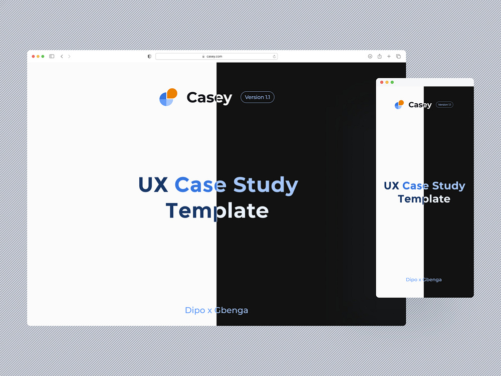 Casey - UX Case Study Template by Oladipupo Ayoola on Dribbble