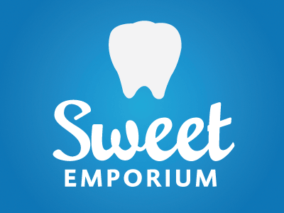 Sweet Emporium absara sans candy chocolate logo mousse script