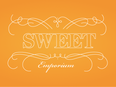 Sweet Emporium2 brickham script candy chocolate itc century logo