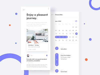 Travel App Ui 2 app colors design layout news overview page photos play social travel ui