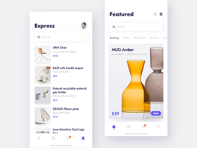 Shopping Online 02 app ios layout minimal online page photograph shop ui ux