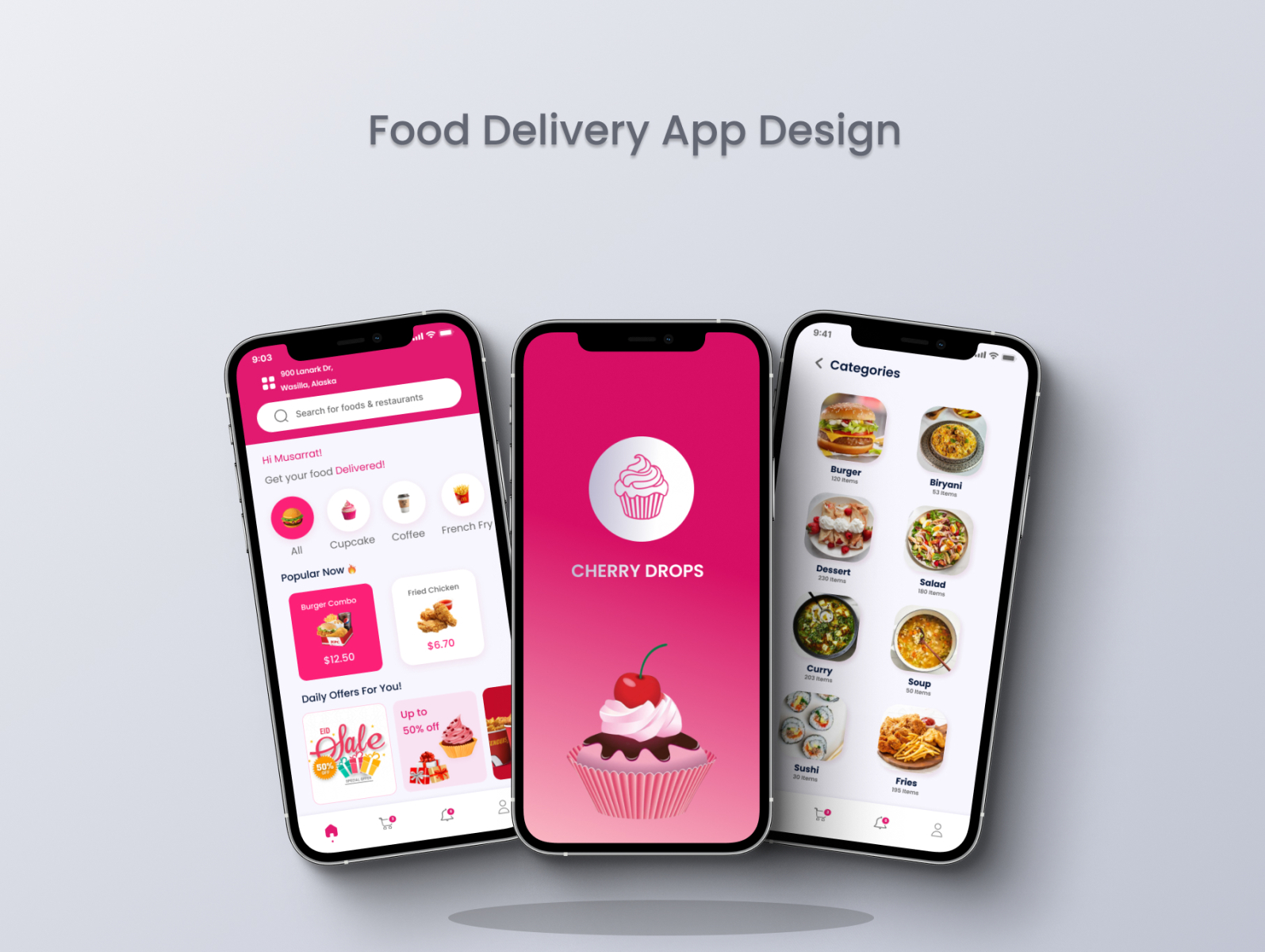 Food Delivery App by Musarrat Tasnim on Dribbble