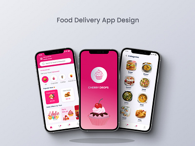 Food Delivery App app app design figma food food apps food delivery app food delivery app design mockup restaurant app restaurant app design ui ui design uiux