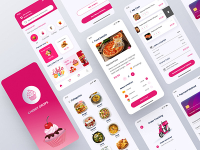 Food Delivery App apps figma food food apps food delivery app food delivery app design mobile app mockup restaurant restaurant app design ui design uiux