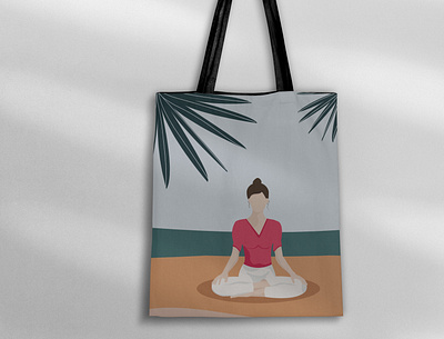 Faceless yoga girl branding faceless yoga center graphic design illustration vector