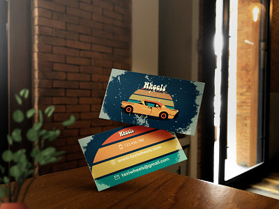 retro taxi card