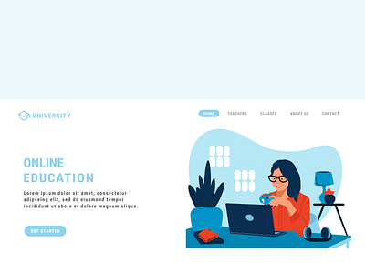 LANDING PAGE OF ONLINE EDUCATION