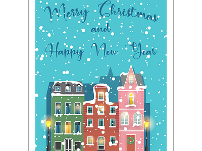 Merry Christmas card card design graphic design happy new year illustration merry christmas vector