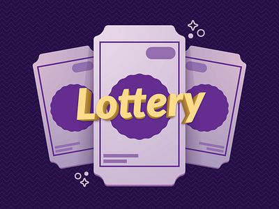 Lottery flat illustration lottery lucky vector
