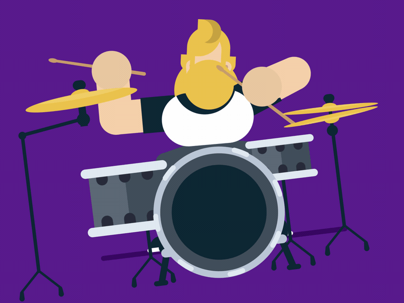 The Band! aftereffects animation design flat flatillustration formas illustrator motiongraphics rock rockband