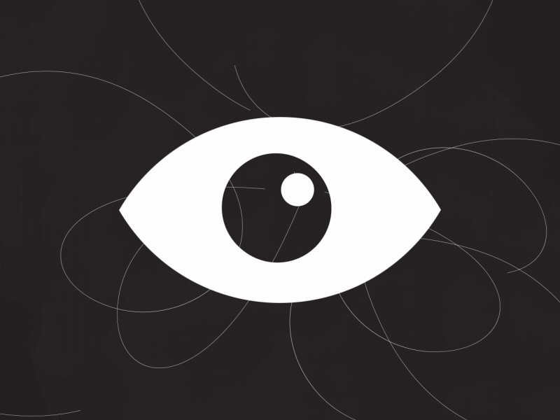The all-seeing eye afteeffects animation black eye motion white