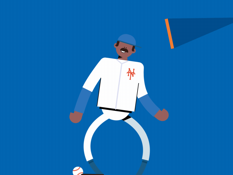 Bobby Bonilla ⚾⚾⚾ aftereffects animation characterdesign design flat illustration illustrator motion motiongraphics