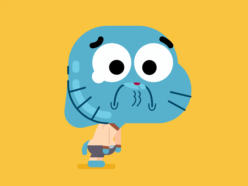 ñaaaaa! 😭😭😭 aftereffects animation characterdesign design flat gumball illustration illustrator motion motiongraphics