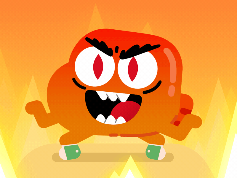 Pure evil photoshop cellanimation frame by frame motiongraphics characterdesign illustrator design motion aftereffects flat animation illustration