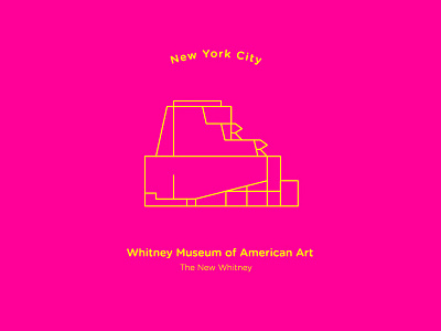 Whitney Museum of American Art gotham iconography museum new york nyc vector whitney