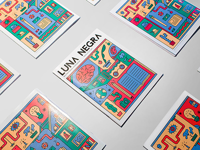 Luna Negra Glory Shot colors cover illustration magazine publication