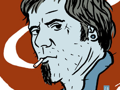 Mark Lanegan illustration music portrait rockandroll singers