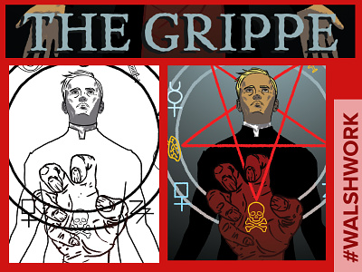 The Grippe comics creepy graphic novel horror illustration paranormal storytelling supernatural